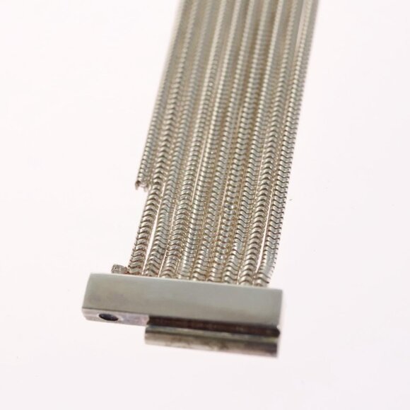 GUCCI Interlocking Bracelet Ag925 Silver Auth - Picture 4 of 14